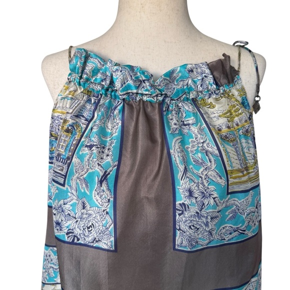 Zimmerman Silk Mystic Print Mini Dress Coverup Small - Picture 3 of 15